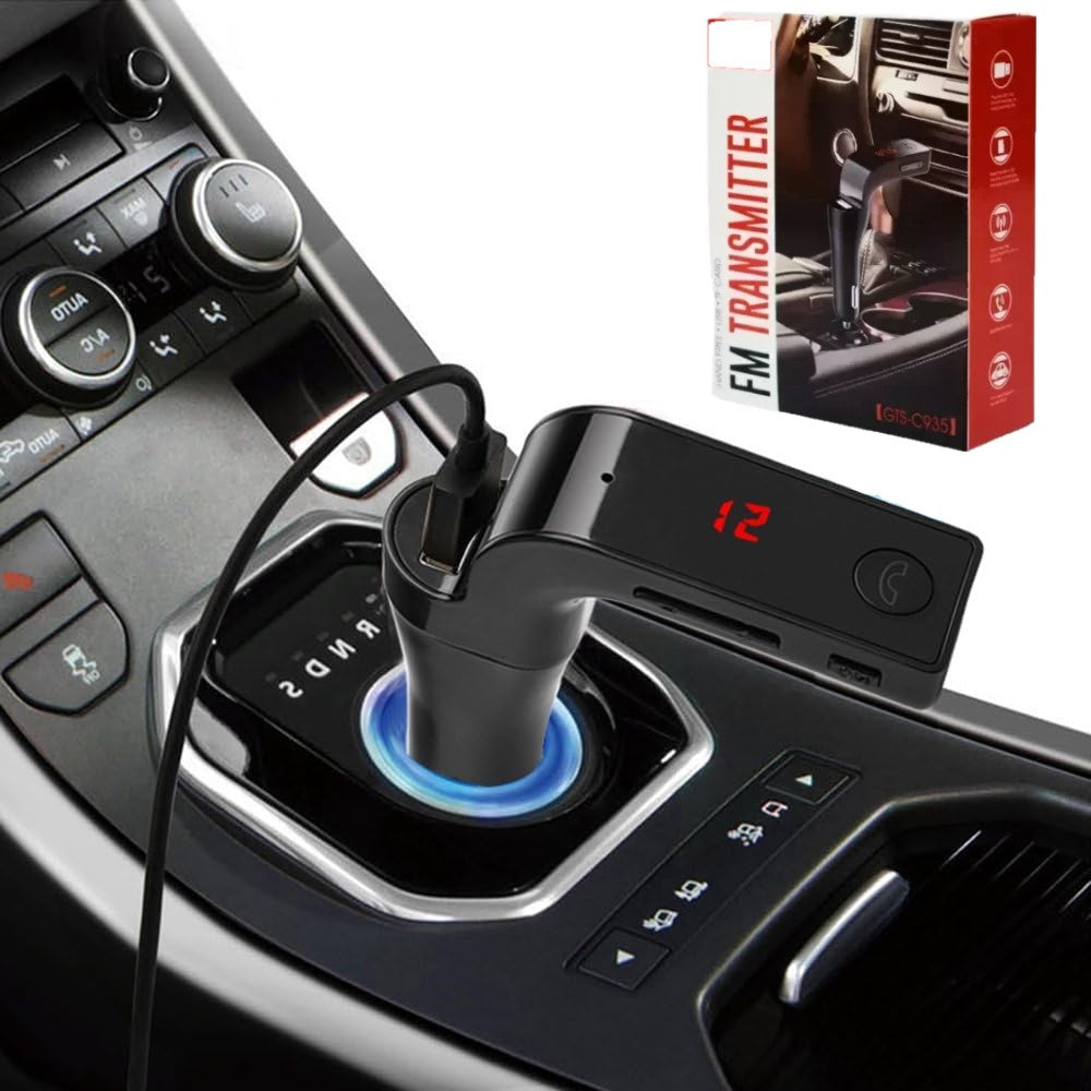 X10 Modulador Transmisor Fm Transmiter Auto Bluetooth Radio Aux Y Cable