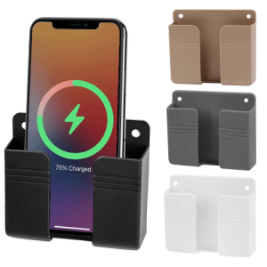 Soporte Para Celular Controles Remoto Otros +Pegatina Doble Faz 9,5x8Cm Color Gris