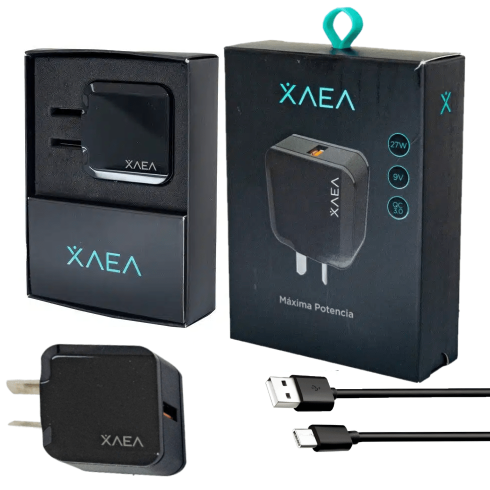 Cargador Only Xaea Turbo 9V 27W + Cable Separado Usb A Tipo C