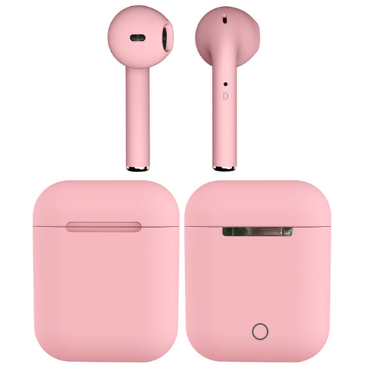 Auriculares Inalámbricos 12s V5 Tactil Tws Color Rosa