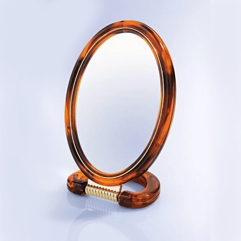 Espejo De Tocador Doble Con Aumento Maquillaje 13x8Cm