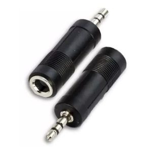 Ficha de Audio Entrada Macho 3,5 A Hembra 6,5 Mono