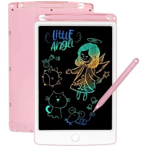 Pizarra Mágica Digital Tablet Lcd 10&#8243; Escritura Dibuja Borra  18x26Cm (A Color) Tableta Rosa