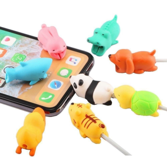 Protector Come Cable Dragon Amarillo