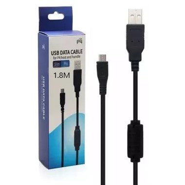 Cable V8 Micro Usb Con Filtro 3 Metros Premium Para Ps4 Y Equipos Electrónicos (En Caja)