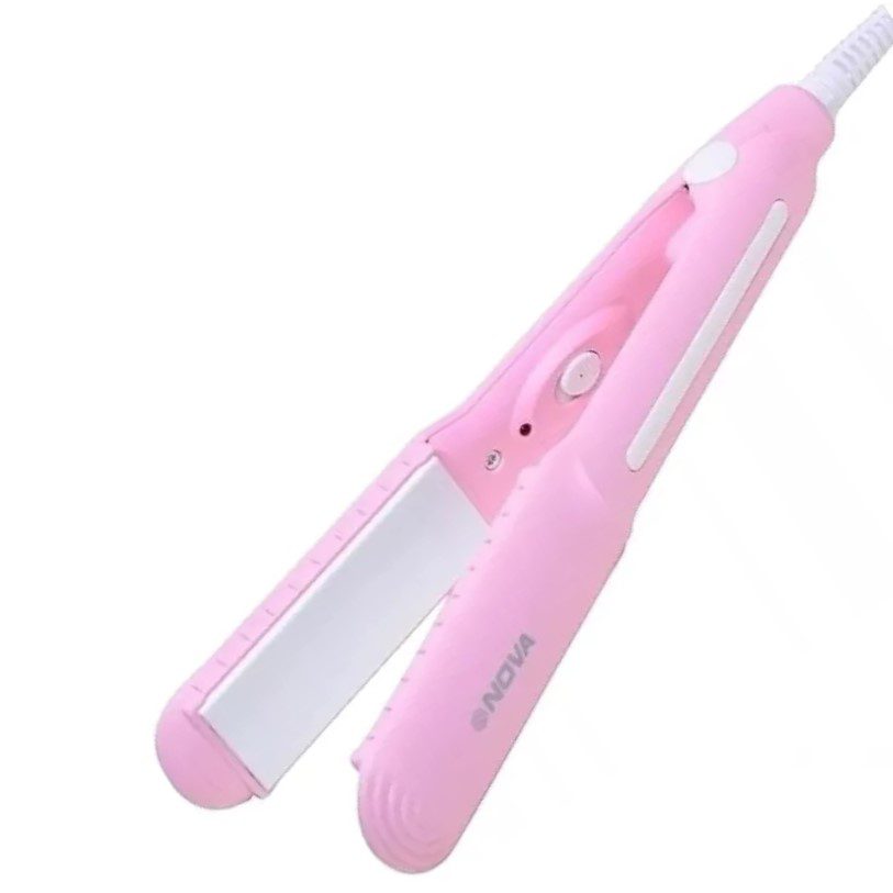 Plancha 21CM Planchita De Pelo Alisado Cerámica 220v Color Rosa