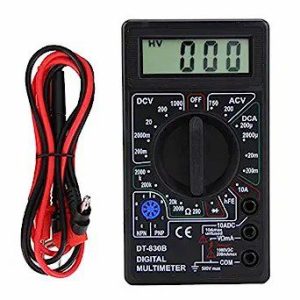Tester Multimetro Digital Con Pila Cuadrada Incluida