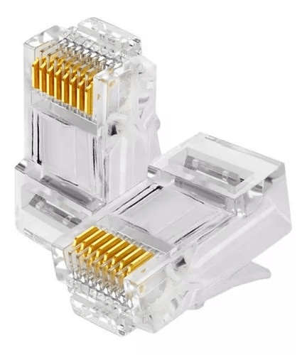 Ficha Para Cable De Red Rj45 X 5 Unidades