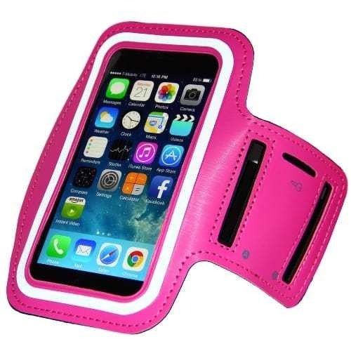 Brazalete Deportivo Correr Running Porta Celular &#8211; Color Fucsia