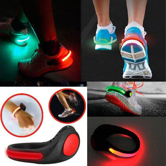 Luz Led Para Zapatilla Bicicleta  Running Correr Fitness Bici Por unidad Color Verde