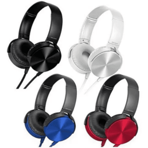 Auriculares Extra Bass Manos Libres Vincha Cable 3,5mm C/Mic Color Blanco