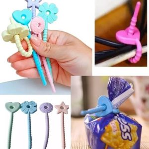 X3 Unidades Cierra Bolsas Precinto Hermético Broche Clip Color Pastel