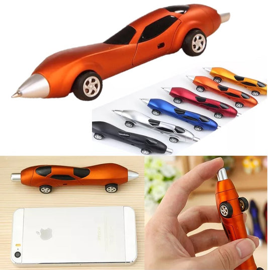 Lapicera Birome Con Forma De Auto Con Rodamiento 13Cm