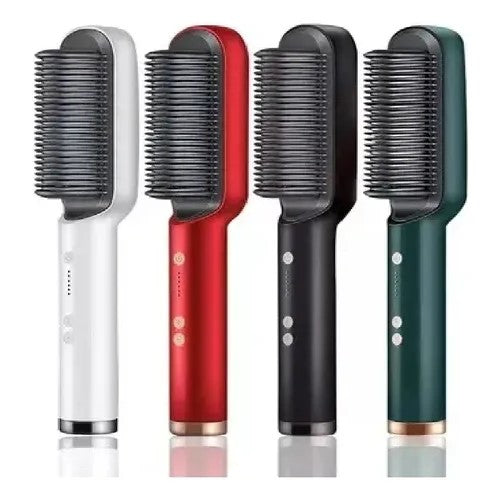 Planchita Peine Alisador Rizador de Pelo 45W Color Fucsia