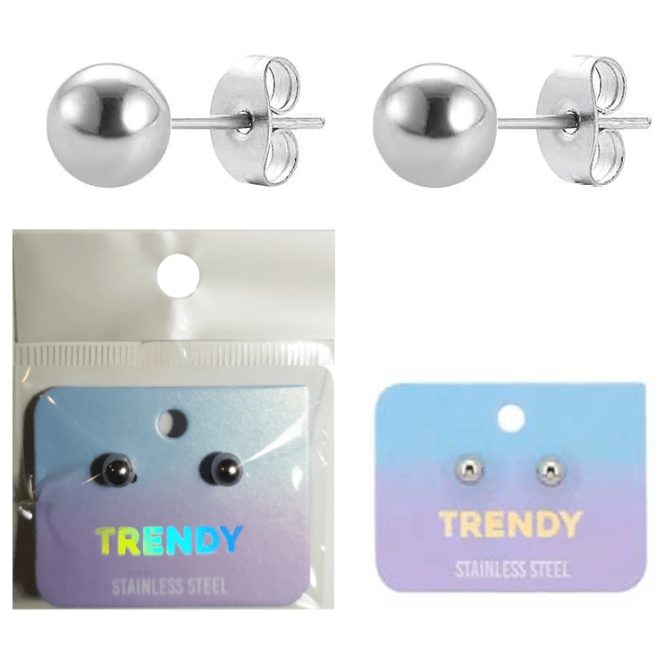 Aro De Acero 100% Quirúrgico Perla de 6mm