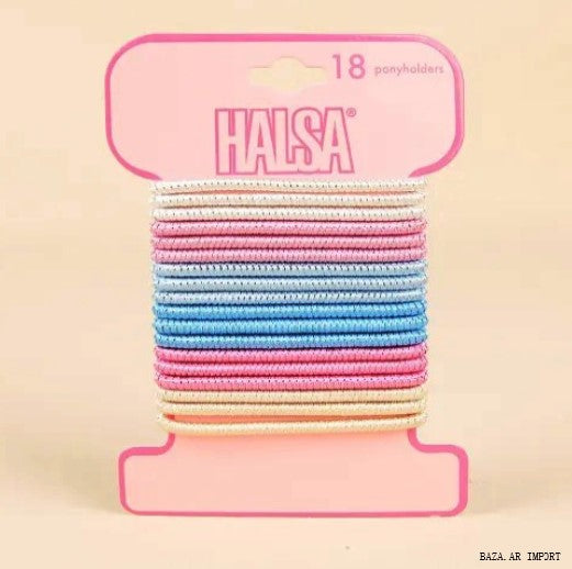 X18 Colitas De Pelo 7Cm Con Brillo Colores