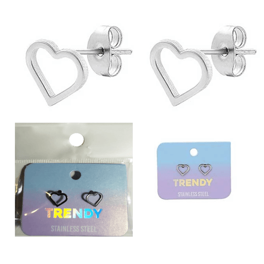 Aro De Acero 100% Quirúrgico Corazón 8mm