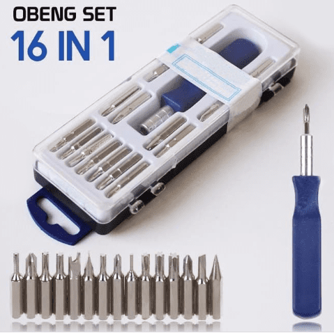Destornillador Juego Set 16 En 1 Precisión Puntas Intercambiables