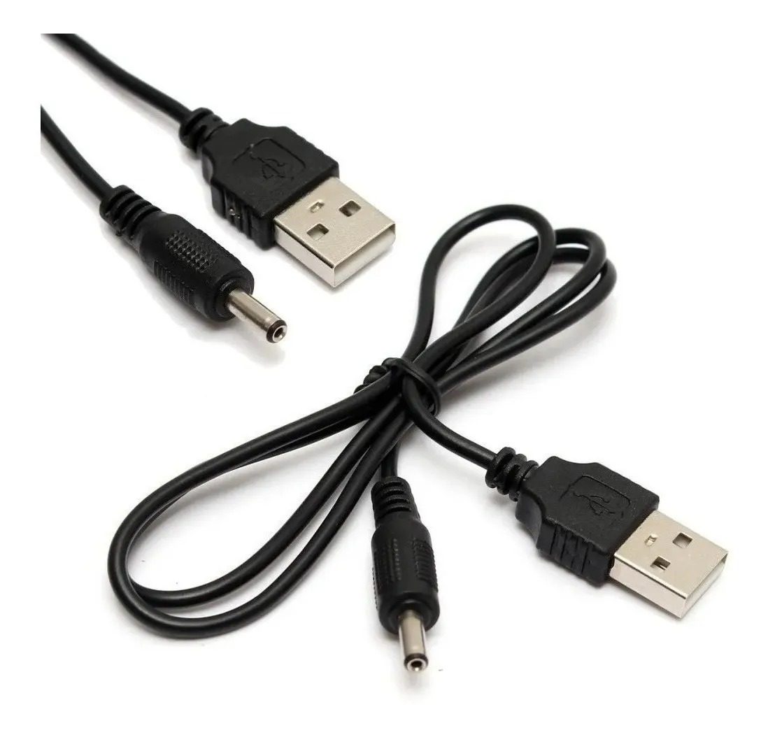 Cable De Alimentación Usb A Pin 3.5 Cámaras Parlantes Linternas, Etc  (En Bolsa)