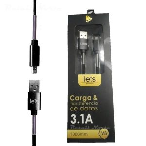 Cable Only Pvc c/ Protección Micro Usb 2,4 Amp C/Rapapida