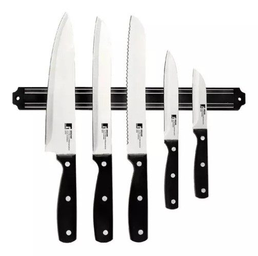 Barra Imantada Magnetica 38Cm Iman Para Cuchillos Y Otros