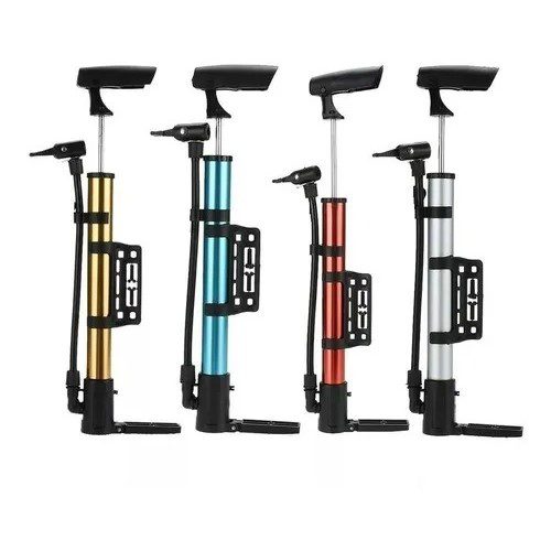 Inflador De Bicicleta Con Pico Para Pelotas Aluminio