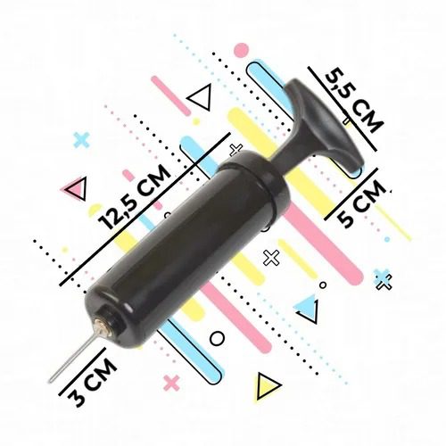 Inflador 17,5 De Mano Con Pico Pelota Futbol Basquet Voley