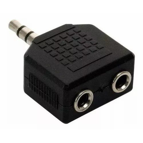 Adaptador Mini Plug 2 Hembras Divisor Auricular Stereo 3.5mm