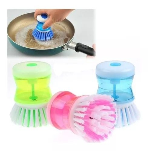 Cepillo De Cocina Con Dispensador De Detergente Modelo 3 (En bolsa)
