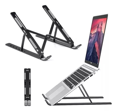 Soporte Grande Plegable para notebook Tablets Etc Color Negro