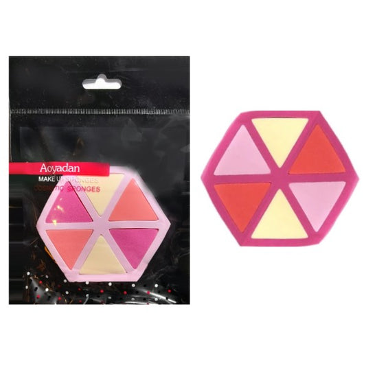 Esponjas De Latex Natural Tipo Blender  Maquillaje X 6 Triángulos