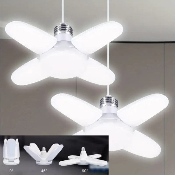 Lampara Foco Rebatible 19x9Cm Alta Iluminación 4 Brazos Inclinables