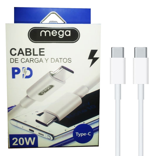 Cable 5a Mega Carga Rápida Tipo C A Tipo C 20W