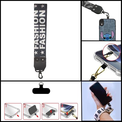 Colgante Universal De Mano Reforzada Para Celular/Llaves M5/D25 De 22 Cm X  4CM (Con Acople) Fashion