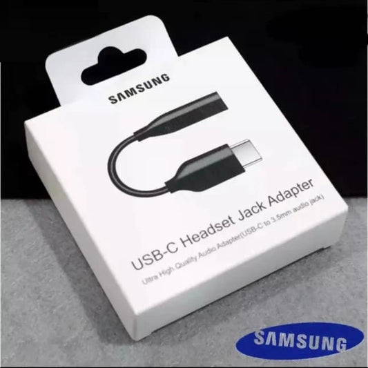 Adaptador Samsung Audio &#8220;Tipo C&#8221; A Plug Hembra Cable Color Negro