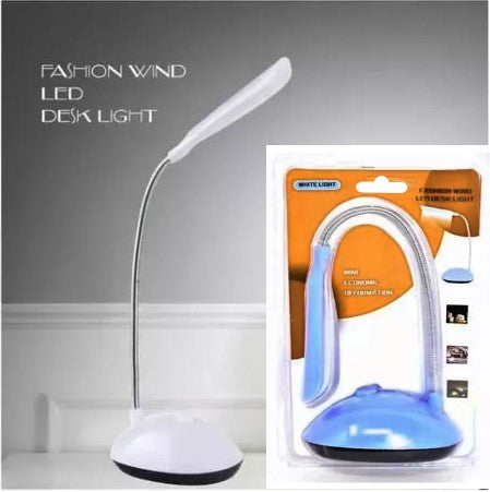 Lampara Velador a Pilas AAA 25x9Cm Flexible En Blister Color Blanco (Blister)