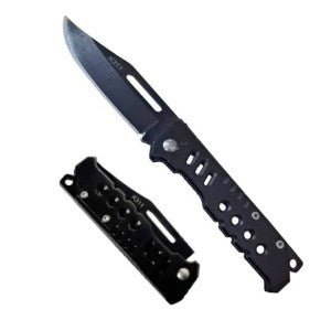 Cuchillo Navaja Plegable 15,5 Cm Acero Inox Camping Caja Blanca