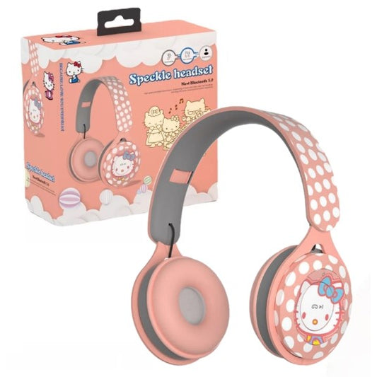Auricular Inalámbrico Bluetooth Personajes DR,  Aux, Micro sd, Modelo: Hello Kitty