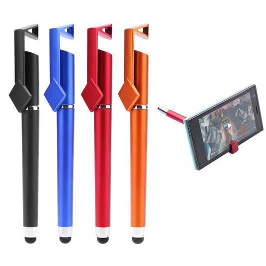 Lapiz Touch Óptico Con Soporte Apoya Celular de Mesa 2 En 1