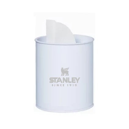Lata Yerbera Azucarera Vertedora Con logo Stanley 10X9Cm Color Blanco