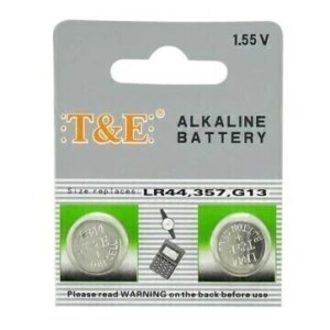 Pila Lr44  TyE Ag13  L1154f A76  357 (11,5mm X5,4mm) Por unidad