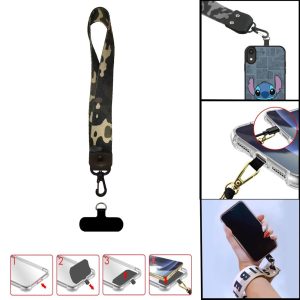 Colgante Universal De Mano Para Celular/Llaves M4/D9 De 24Cm (Con Acople) Camuflado