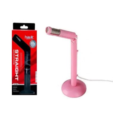 Microfono De Pie Para Pc Notebook Color Rosa