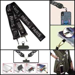 Colgante Universal Doble Metal M9/D19 DE Celular/Llaves DE 1 METRO 24X4CM (CON ACOPLE)  PARIS