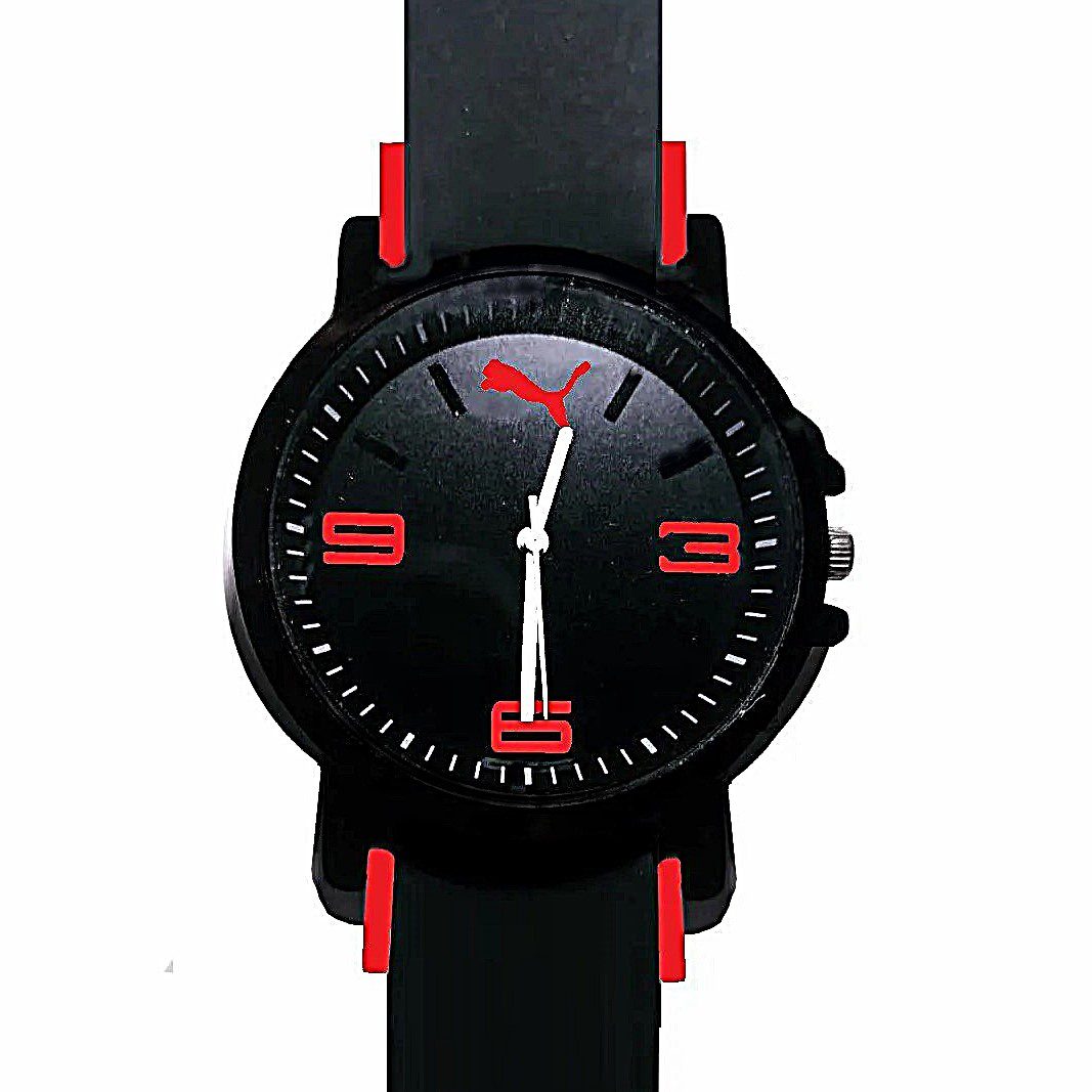 Reloj PUM. 2  Bord Agujas Negro Con Rojo