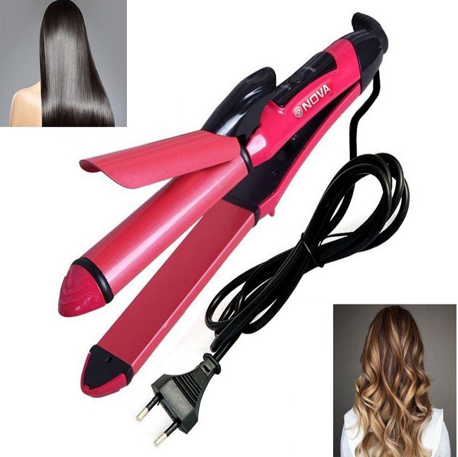 Planchita Buclera Grande 2 En 1 Alisados Y Rulos Plancha Para Cabellos 32Cm