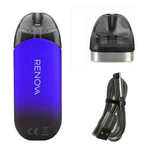 Cigarrillo Electrónico Recargable Vaporesso Renova + 2 Pods + Cable (En Caja) Color Azul
