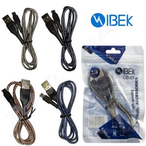 Cable Ibek Micro Usb 2.1 Color Marron