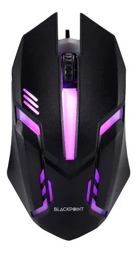 Mouse Black Point A20 Gamer 1200DPI Led En Blister