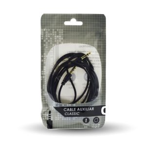 Cable Plug Auxiliar Macho A Macho 1,8m (Bolsa)